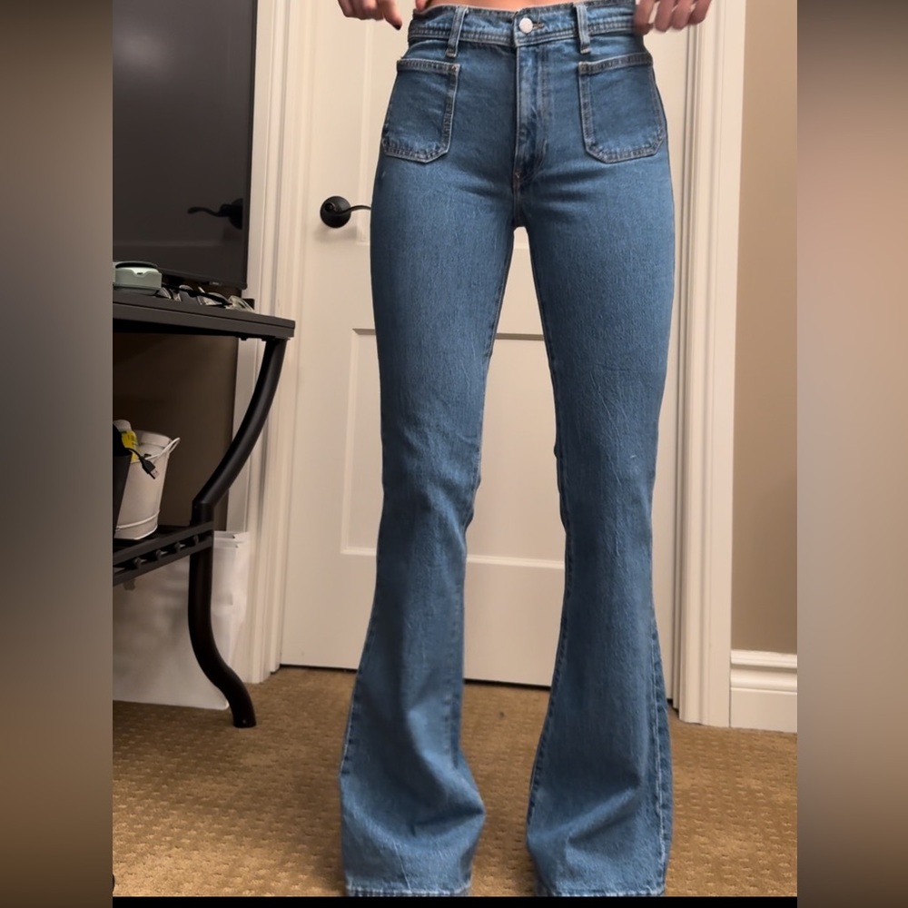 MNG flared denim